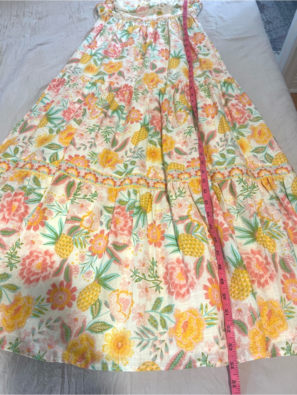 Rachel Zoe Floral Smocked Maxi Dress Sleeveless Embroidered SZ 2 NEW. NWT - Picture 11 of 11